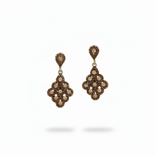 Steel hoops with gold balls