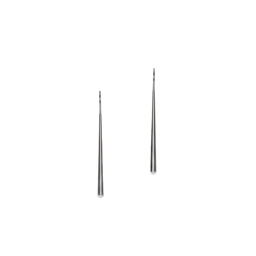Pendientes largos de acero con palo vertical y de gancho - Moments by You