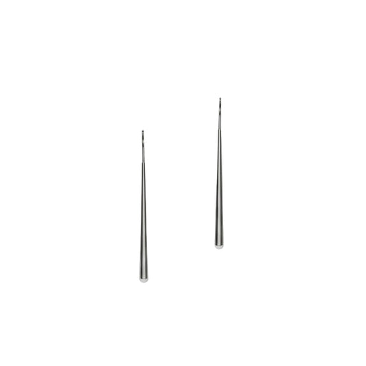 Pendientes largos de acero con palo vertical y de gancho - Moments by You