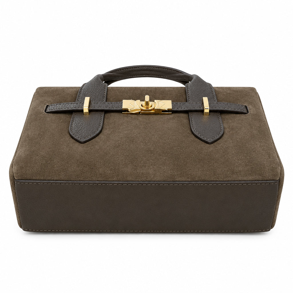 Bolso de asas piel ante 100% auténtica
