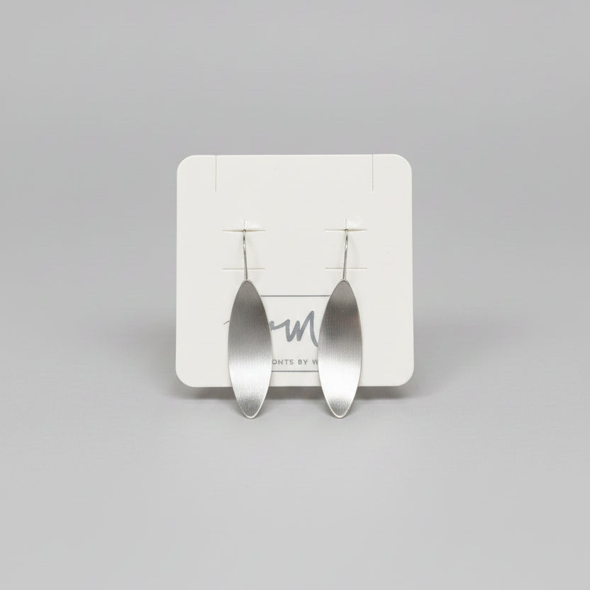 Boucles d'oreilles chaîne Brillis en acier