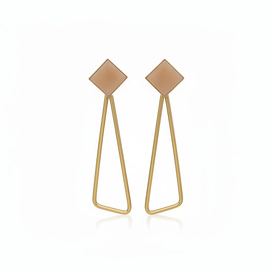 Brillis chain steel earrings