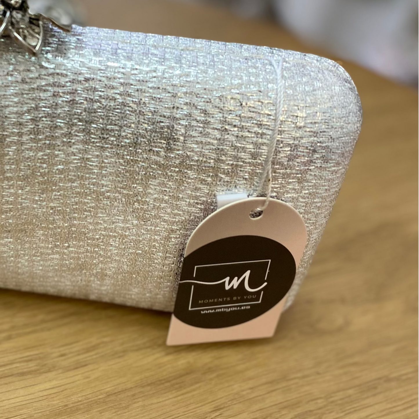 Sac à main de fête en plumes rose clair