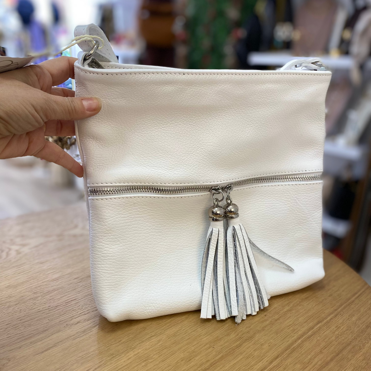 Sac camel lisse - 100% cuir