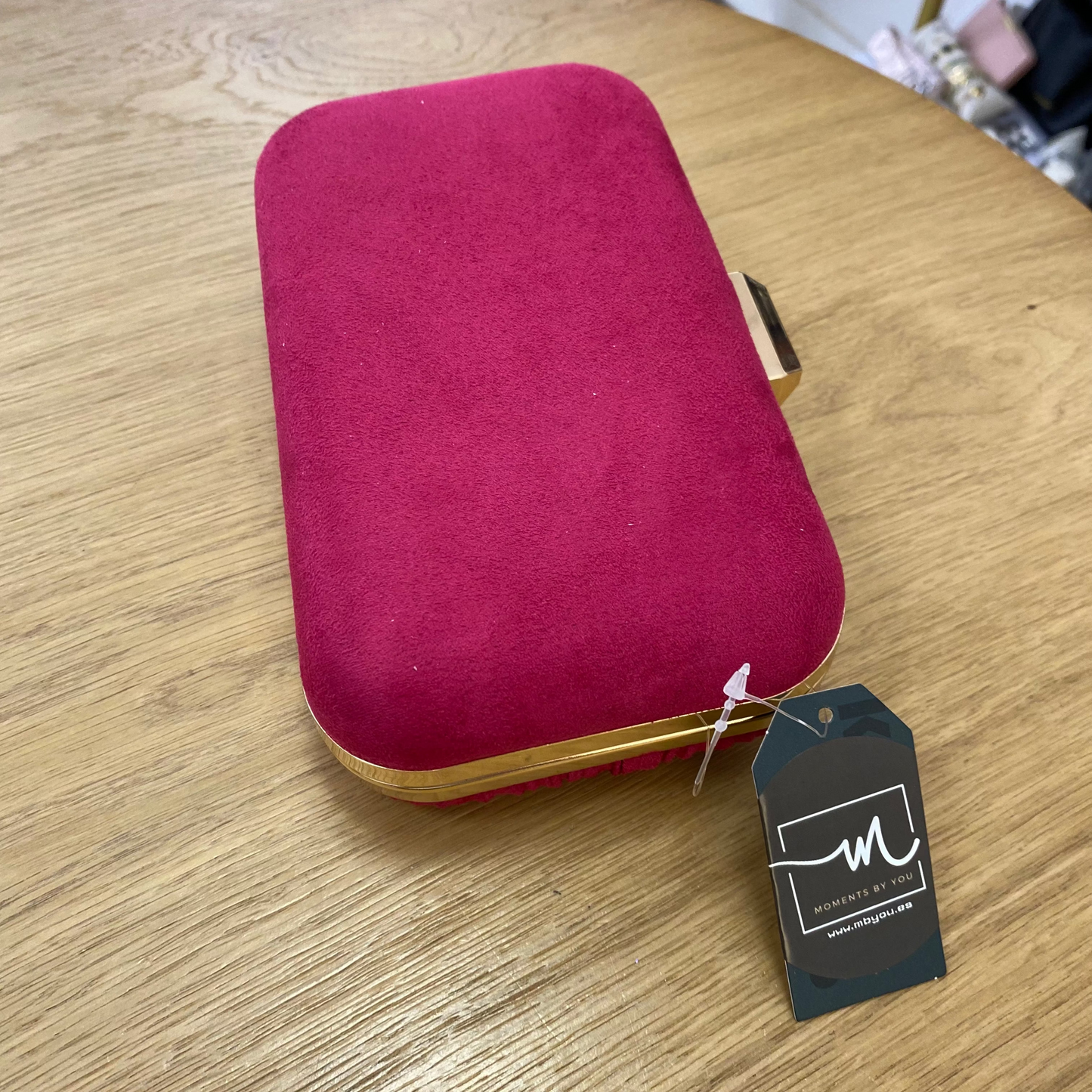 Sac à main de fête en plumes rose clair