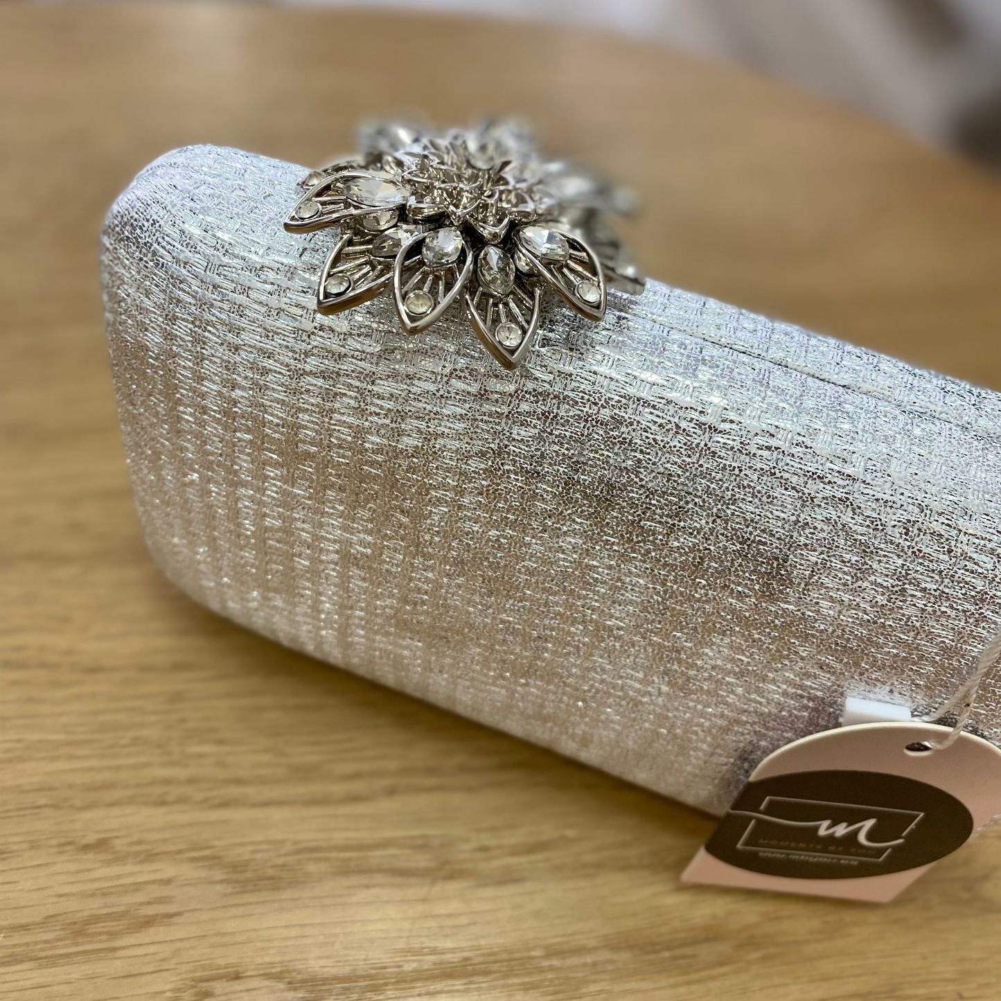 Sac à main de fête en plumes rose clair