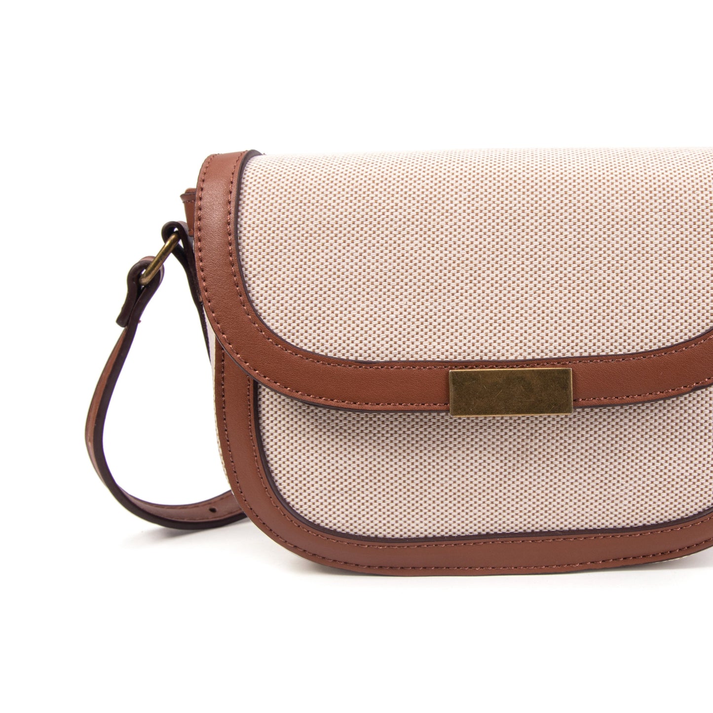 Smooth camel bag - 100% leather