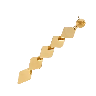 Double interlocking silver steel hoops