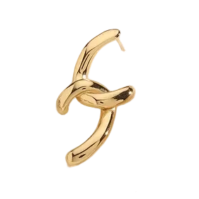 Steel hoops with gold balls