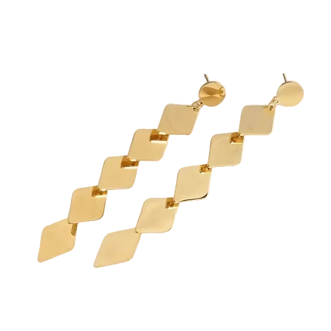 Double interlocking silver steel hoops