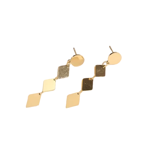 Double interlocking silver steel hoops