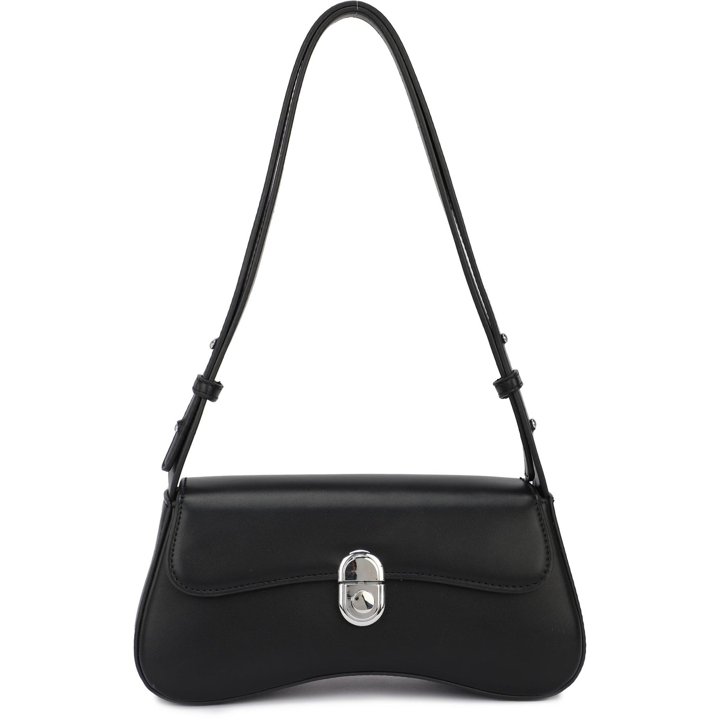 Sac à main de soirée uni en velours orange