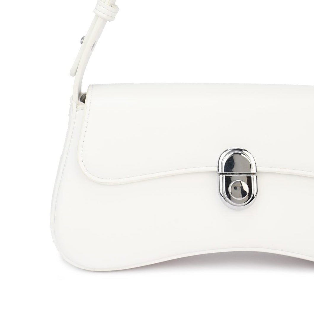 Sac à main de soirée uni en velours orange