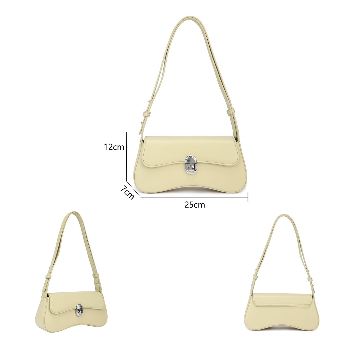 Sac à main de soirée uni en velours orange