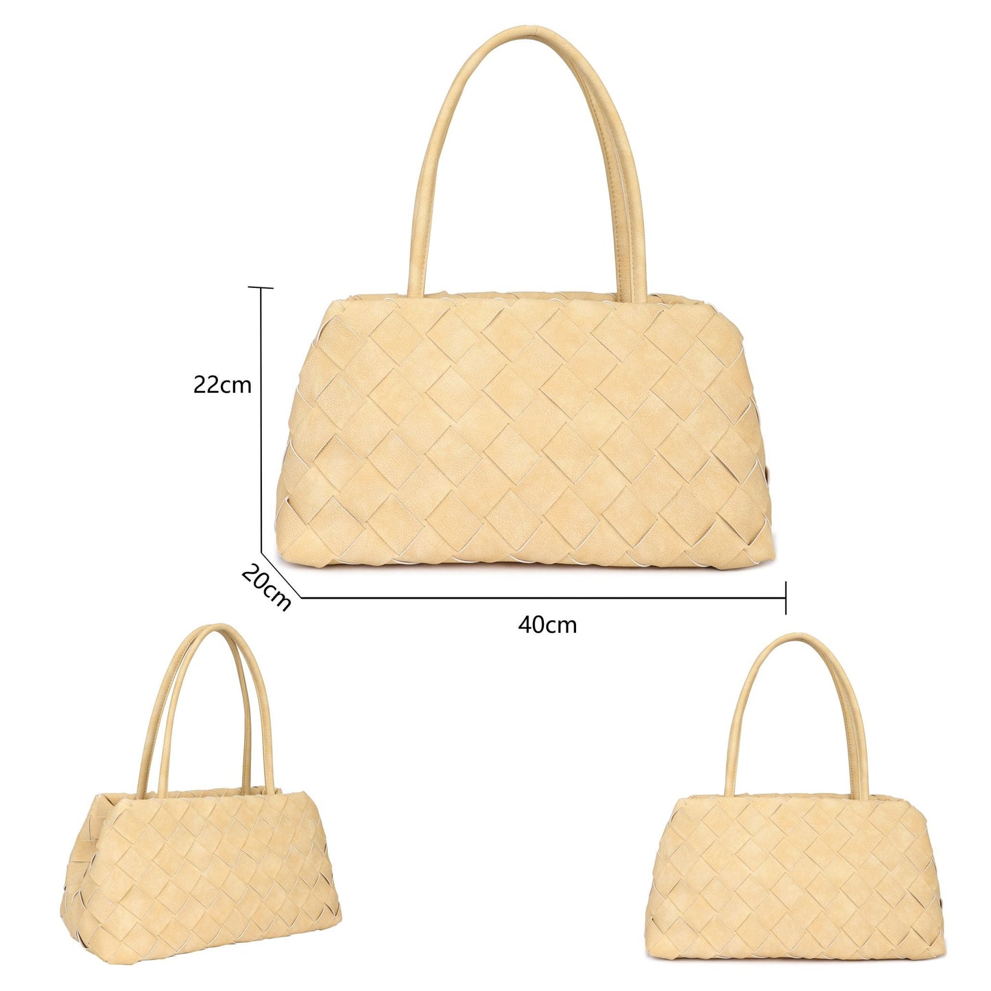 Plain orange velvet party handbag