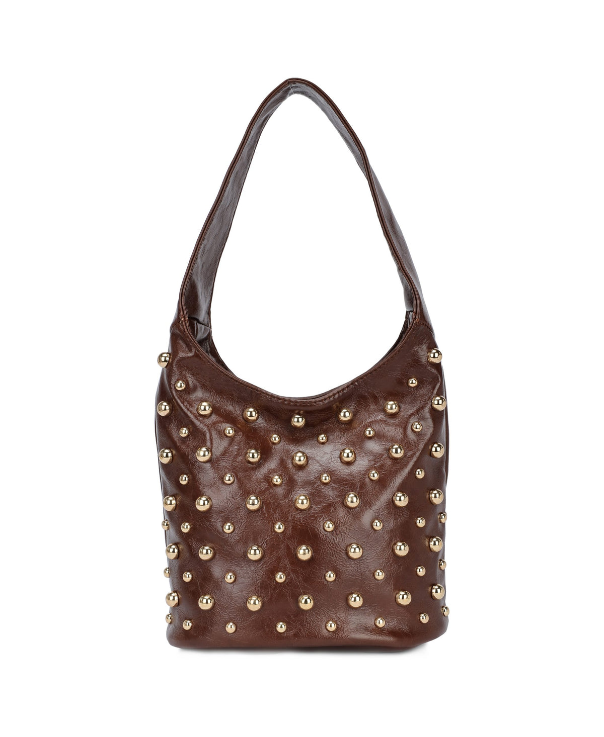 Look en marrón chocolate (pendientes + collar + bolso)