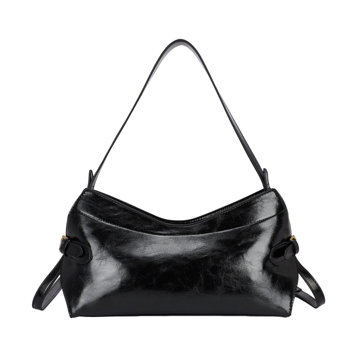 Plain orange velvet party handbag