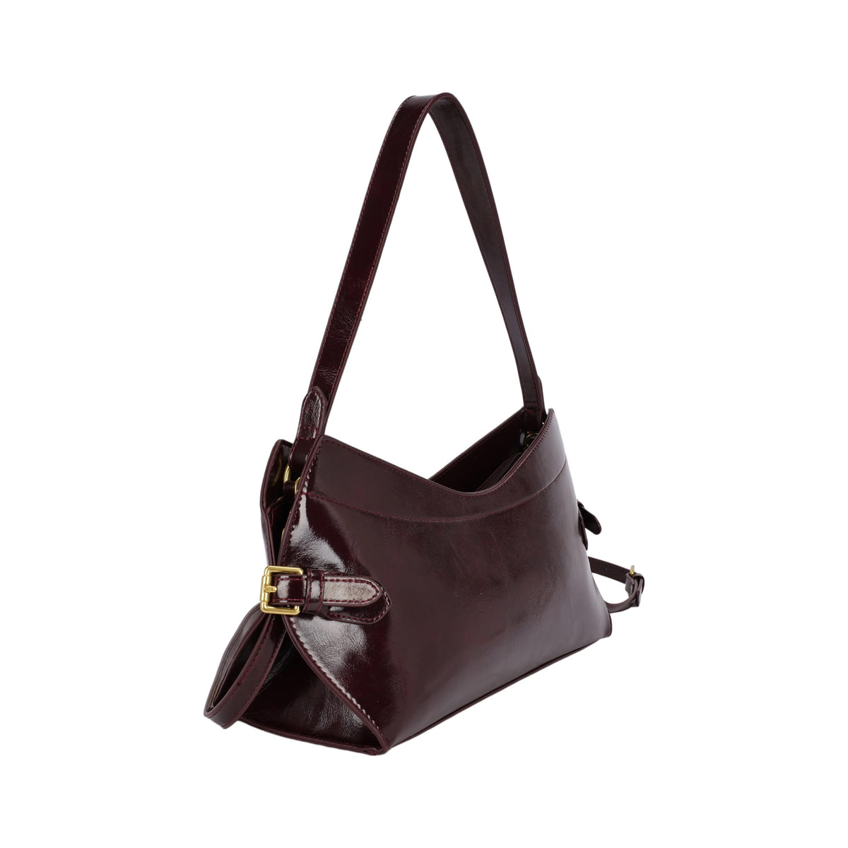 Plain orange velvet party handbag