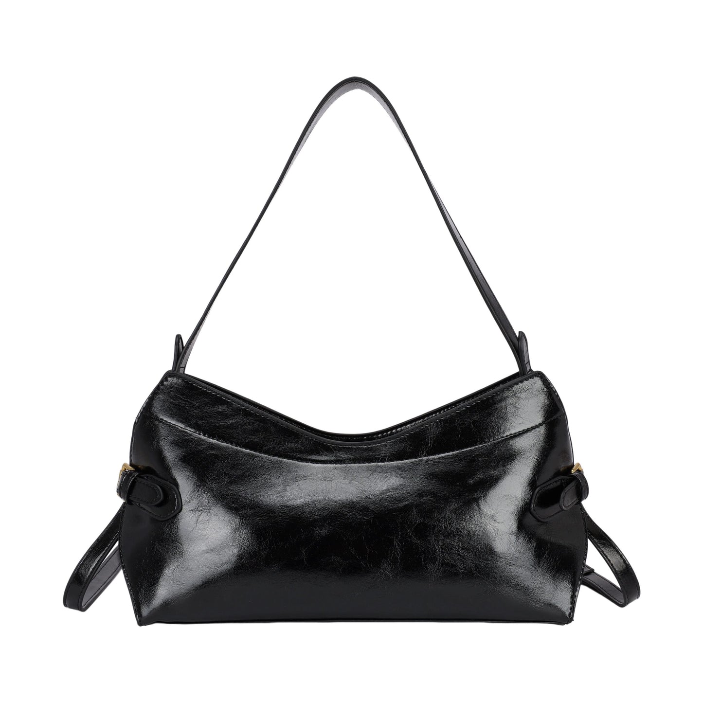 Plain orange velvet party handbag