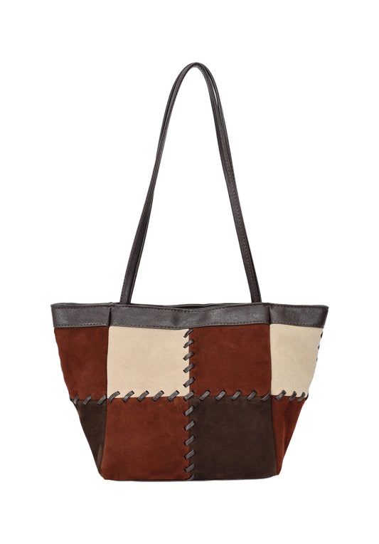 Plain orange velvet party handbag