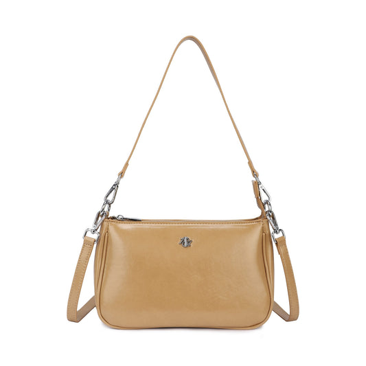 Sac à main de soirée uni en velours orange