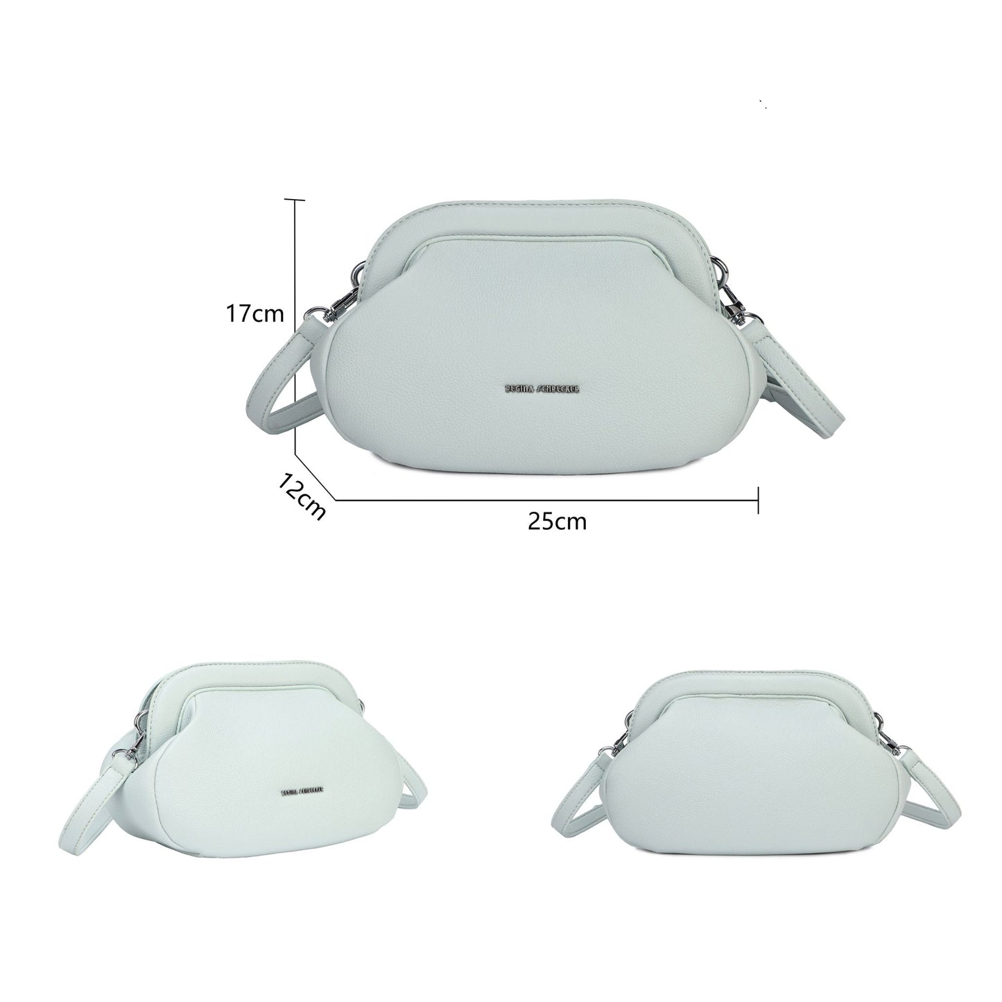 Plain orange velvet party handbag