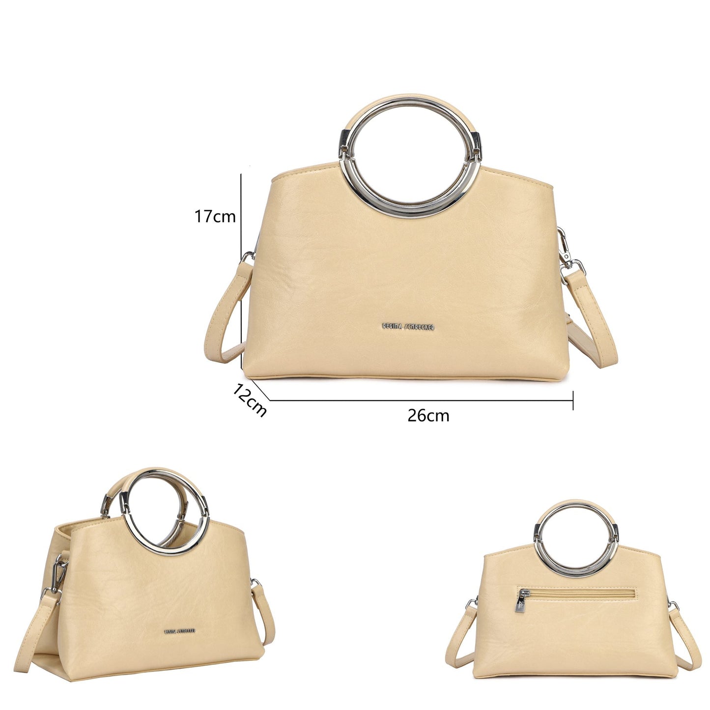 Sac à main de soirée uni en velours orange