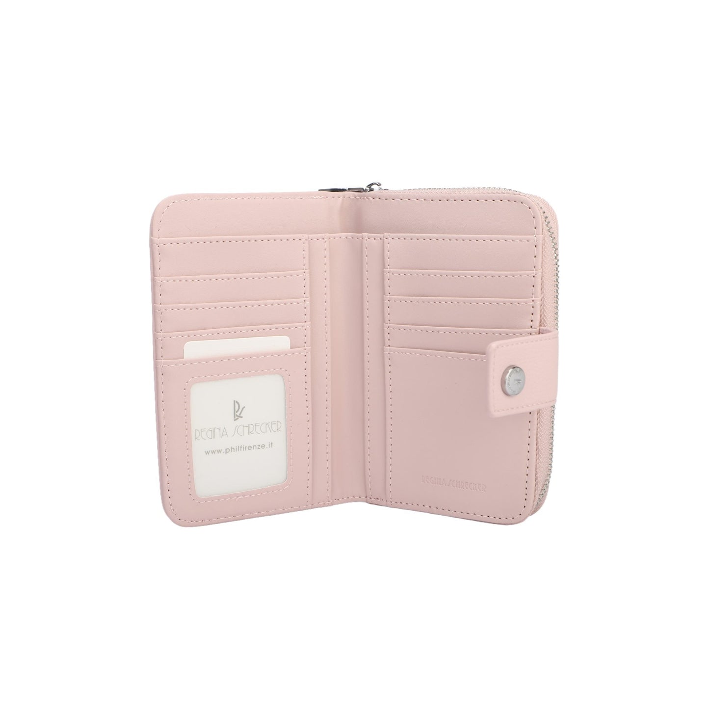 Monederos medianos lisos colores pastel variados con detalles plata