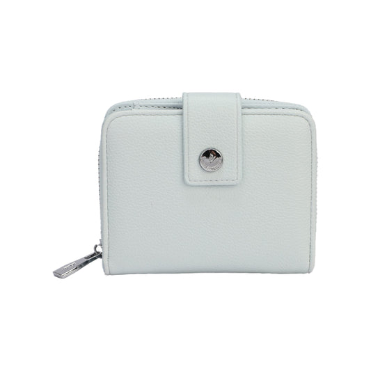 Monederos pequeños lisos de varios colores tonos pastel y detalles plata