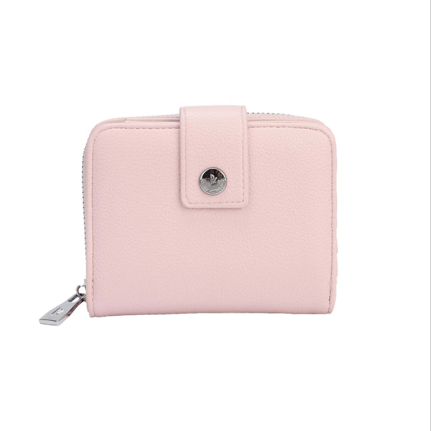 Monederos pequeños lisos de varios colores tonos pastel y detalles plata