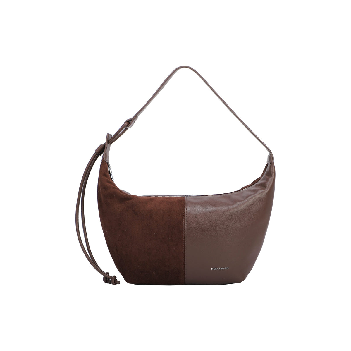 Plain orange velvet party handbag