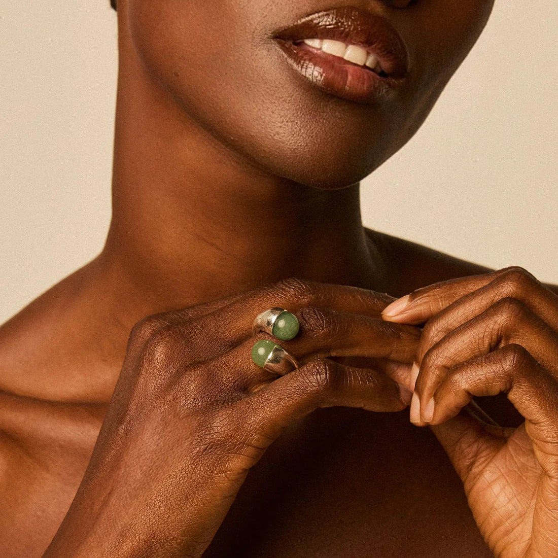 Anillo baño de plata s925 con piedra natural semipreciosa ojo de tigre - Vidda jewelry - mbyou