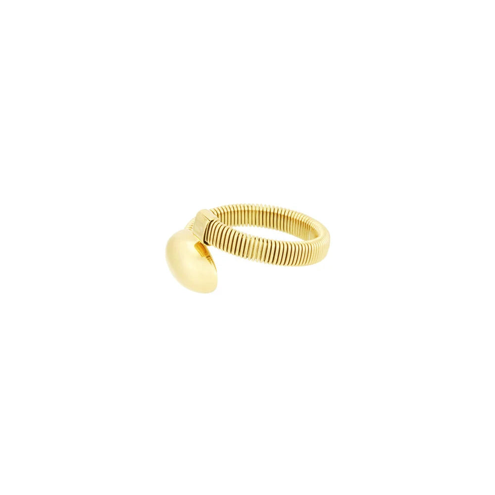 Anillo de acero de malla y apertura con forma ovalada - Moments by You