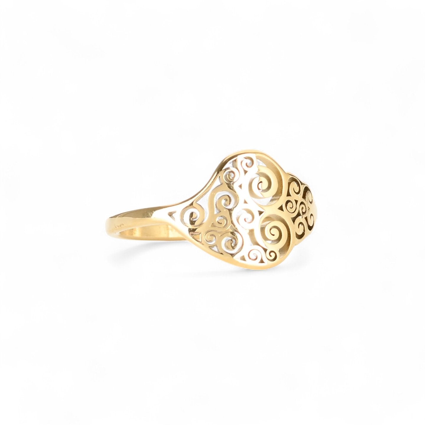Anillo de acero con diseño de filigrana - Moments by You