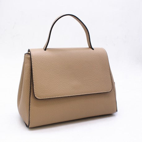 Smooth camel bag - 100% leather