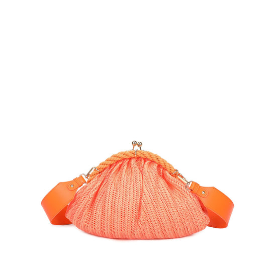 Bolso de mano redondo tipo rafia vintage - Moments by You
