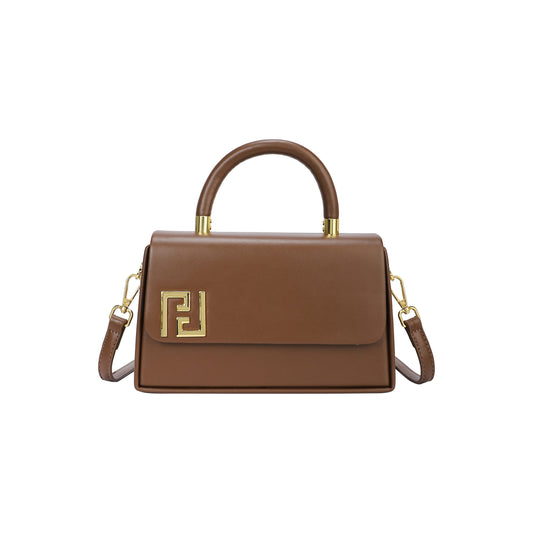 Sac bandoulière avec surpiqûres noires