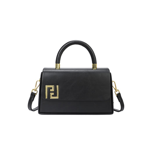 Sac bandoulière avec surpiqûres noires