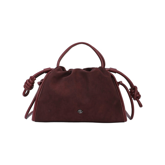 Sac bandoulière avec surpiqûres noires