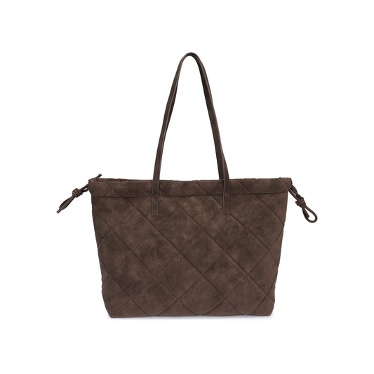 Sac bandoulière matelassé à rayures noires