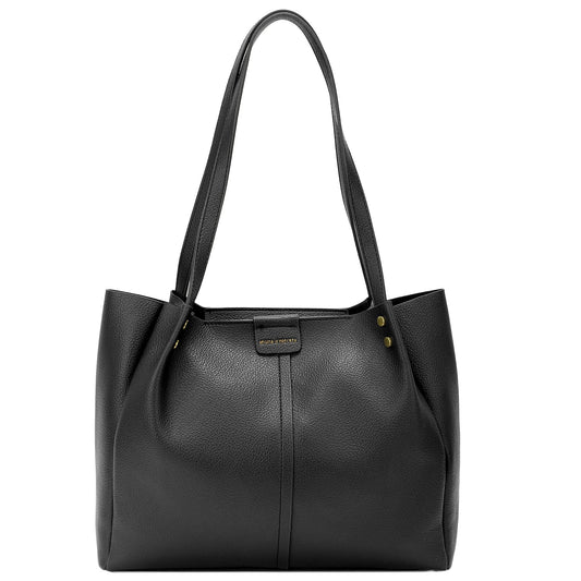 Bolso efecto piel tipo shopper básico color negro - mbyou