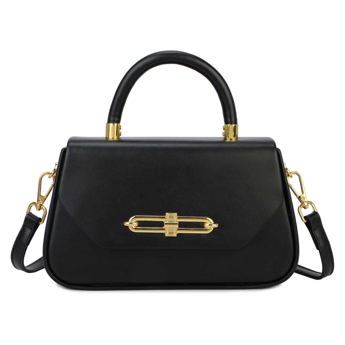 Sac bandoulière avec surpiqûres noires