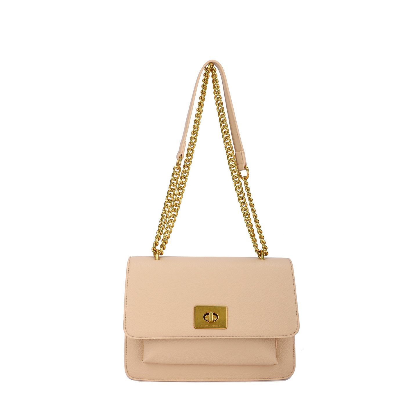Bolso de hombro y bandolera con solapa y cadenas - Moments by You