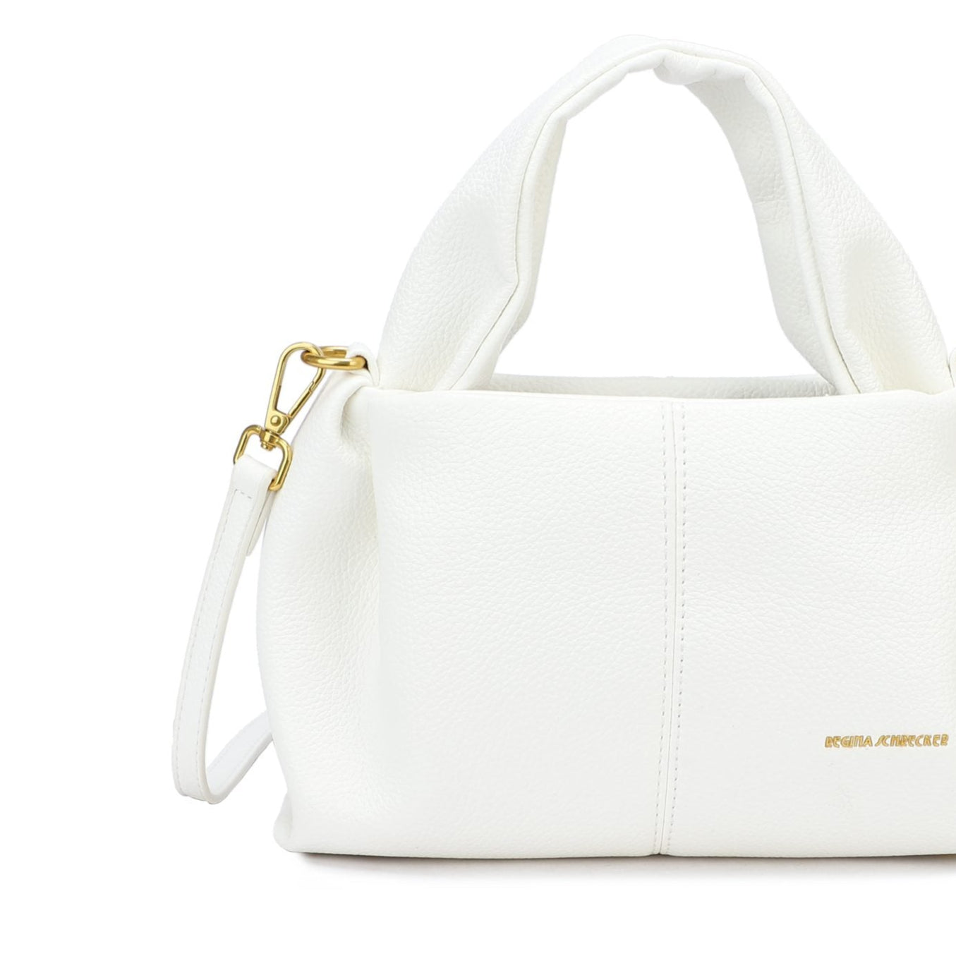 Bolso efecto piel de asa y bandolera pequeño color blanco - mbyou