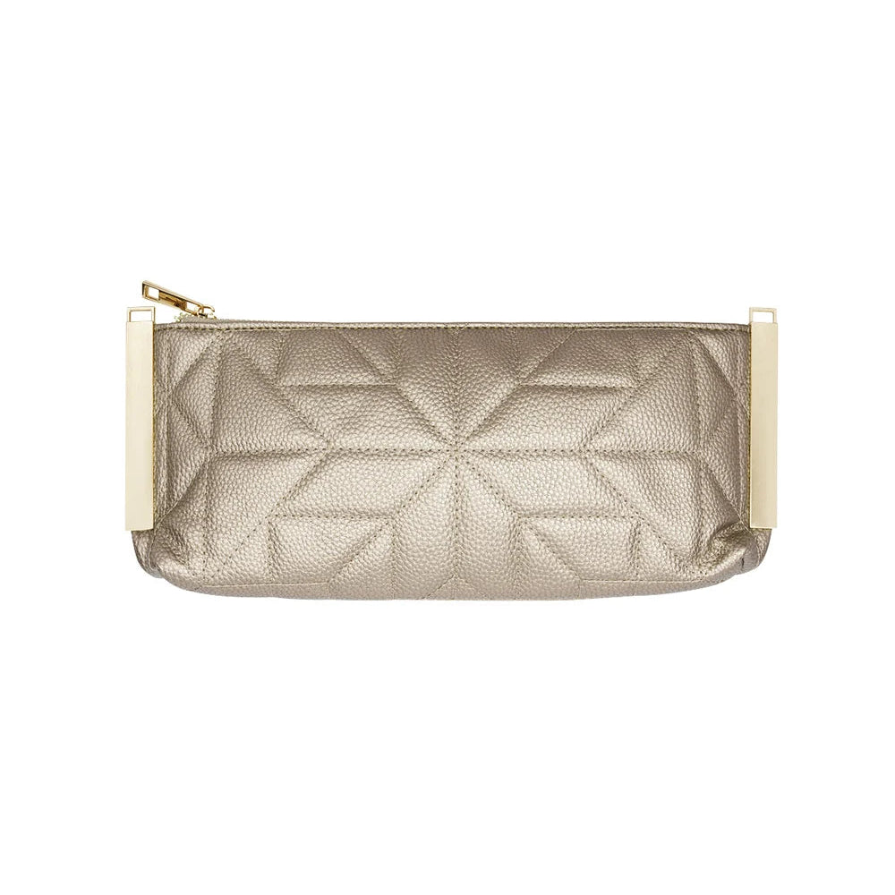 Bolso fiesta alargado con efecto acolchado y detalles metálicos - Moments by You