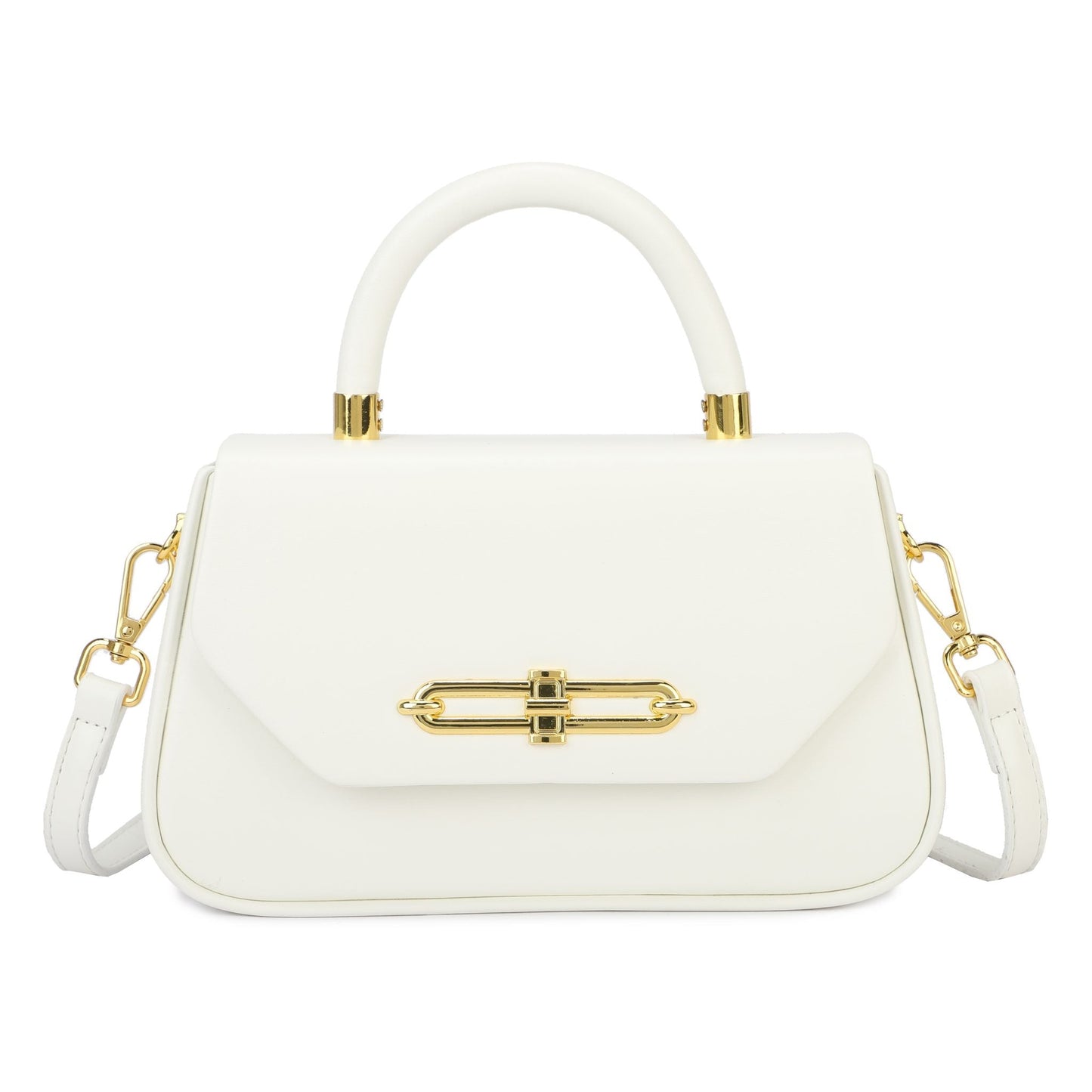 Sac bandoulière avec surpiqûres noires