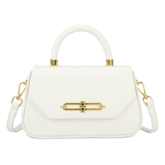 Sac bandoulière avec surpiqûres noires