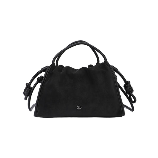 Sac bandoulière avec surpiqûres noires
