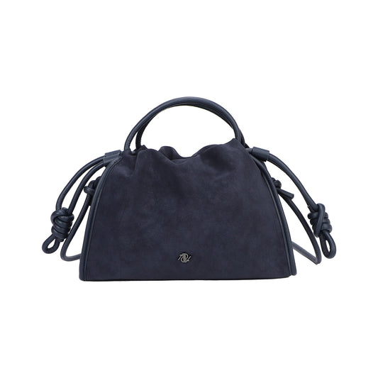 Sac bandoulière avec surpiqûres noires