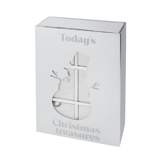Calendario de adviento Navidad con joyas de acero inoxidable plateadas - mbyou